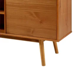 Solid Wood Mid-Century Modern TV Stand For TVs Up To 80" - Saracina Home -HOMES: Inside + Out Store GUEST 02c30fcf b7ab 43cd 9305 b3f81da7e58b
