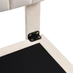 Queen Size Upholstered Floating Velvet Platform Bed With Sensor Light And Headboard-ModernLuxe -HOMES: Inside + Out Store GUEST 03d42e8b b050 491e bd35 a625562bf419