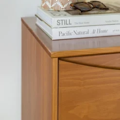 Mid-Century Modern Contoured 5 Drawer Chest Of Drawers - Saracina Home -HOMES: Inside + Out Store GUEST 044b0b81 ee01 4339 bfb9 92eaa6c20deb