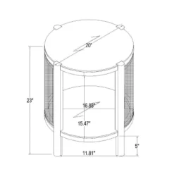 Portola Hills Woven Accent Table - Threshold™ Designed With Studio McGee -HOMES: Inside + Out Store GUEST 0561165f 7bd8 4818 b2e8 f2a443a2b510