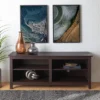 Transitional 4 Cubby Wood Open Storage TV Stand For TVs Up To 65"- Saracina Home 2 Transitional 4 Cubby Wood Open Storage TV Stand For TVs Up To 65"- Saracina Home -HOMES: Inside + Out Store GUEST 0857eb34 08d4 40c5 a2a1 f7b4d1d60a84