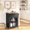 Windham Wood Top Kitchen Cart - Black - Threshold™ -HOMES: Inside + Out Store GUEST 08ca94bf 2c90 4904 b6d6 f0b6e68ff353