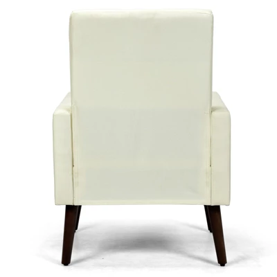 Tangkula 2-in-1 Upholstered Rocking Chair With Wood Leg & Pillow Relax Sofa Chair Light Grey/Beige/Dark Gray 11 Tangkula 2-in-1 Upholstered Rocking Chair With Wood Leg & Pillow Relax Sofa Chair Light Grey/Beige/Dark Gray - Image 9