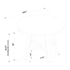 42" Linden Round Wood Dining Table - Threshold™ Designed With Studio McGee -HOMES: Inside + Out Store GUEST 0c000735 3d37 445d 864f 66166a58d562