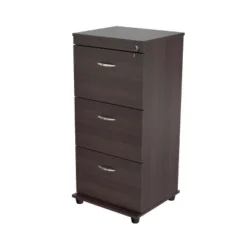 40.16" 3 Drawer Locking File Cabinet Espresso - Inval 19 40.16" 3 Drawer Locking File Cabinet Espresso - Inval -HOMES: Inside + Out Store GUEST 0d019e94 5800 4a33 8841 6b741b9bc795