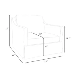 Vivian Park Upholstered Swivel Chair Cream - Threshold™ Designed With Studio McGee -HOMES: Inside + Out Store GUEST 0f6cc5a6 f1ac 4b5a a69b 5faae524745a