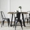 Brimfield Metal Base Extendable Dining Table Brown - Threshold™ 1 Brimfield Metal Base Extendable Dining Table Brown - Threshold™ -HOMES: Inside + Out Store GUEST 0fb600a1 708d 463c a243 bd3611025338