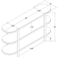 32" Portola Hills 3 Shelf Horizontal Bookcase - Threshold™ Designed With Studio McGee -HOMES: Inside + Out Store GUEST 10224a77 9df4 4dff 8a55 6ba2c16aea4a