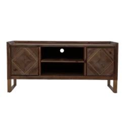Glacerad Reclaimed Wood Media Console For TVs Upto 50" Brown - Aiden Lane -HOMES: Inside + Out Store GUEST 10577ca1 eece 4bb1 a643 602f18865675