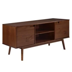 Solid Wood Mid-Century Modern TV Stand For TVs Up To 65" - Saracina Home -HOMES: Inside + Out Store GUEST 124c1f93 b619 426b 85f1 839f07b6bcd7