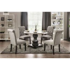 Buckley Round Dining Table White/Black - HOMES: Inside + Out -HOMES: Inside + Out Store GUEST 17dd978a 28e1 4833 ade1 00d94cfb1beb