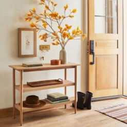 Wood & Cane Console Table - Hearth & Hand™ With Magnolia -HOMES: Inside + Out Store GUEST 1947f17c 0bc1 465c 9c2c e0bb93ae8a72