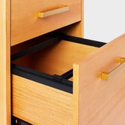 Wood Mid Century File Cabinet Light Brown - Threshold™ -HOMES: Inside + Out Store GUEST 1973ddc6 5c91 466b 8d3a 6c7f25ad22d3