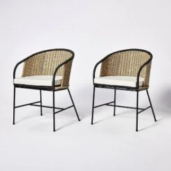 2pc Westcliff Seagrass Dining Chairs - Threshold™ Designed With Studio McGee -HOMES: Inside + Out Store GUEST 1a2c5a36 ead8 4159 ba47 2d514011b1c4
