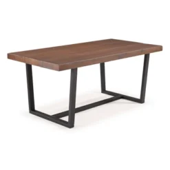 72" Modern Farmhouse Solid Wood Distressed Plank Top Dining Table - Saracina Home 14 72" Modern Farmhouse Solid Wood Distressed Plank Top Dining Table - Saracina Home -HOMES: Inside + Out Store GUEST 1a7c8b02 7854 4fc1 9d0a 34aa8965db4f