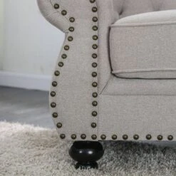 Irving Tufted Loveseat Light Gray - HOMES: Inside + Out -HOMES: Inside + Out Store GUEST 1ac13a88 bd39 412c 9a77 6a1ab62b6709