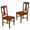 Set Of 2 Traditional Distressed Wood Dining Chairs Dark Oak - Saracina Home -HOMES: Inside + Out Store GUEST 1e877e70 d0be 4ae5 89a5 b09fa4936747