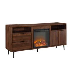 Ronan Modern Storage With Electric Fireplace TV Stand For TVs Up To 65" - Saracina Home 12 Ronan Modern Storage With Electric Fireplace TV Stand For TVs Up To 65" - Saracina Home -HOMES: Inside + Out Store GUEST 229092b1 976f 4913 8304 23d0e5f7b5c4