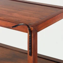 40" 4-Shelf Wood & Cane Transitional Ladder Bookshelf - Brown - Hearth & Hand™ With Magnolia -HOMES: Inside + Out Store GUEST 26f759d4 4d8f 4a17 b992 fcd6ff400d2b