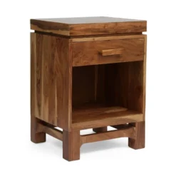 Wadley Boho Handcrafted Acacia Wood Nightstand Natural - Christopher Knight Home -HOMES: Inside + Out Store GUEST 28b56f82 cbcb 44b1 b7e4 66ae5c17cd0a
