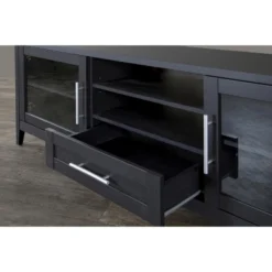 Espresso Finished 1 Drawer TV Stand For TVs Up To 70" Dark Brown - Baxton Studio -HOMES: Inside + Out Store GUEST 28cc8527 7a62 4250 970f 6db24e632481