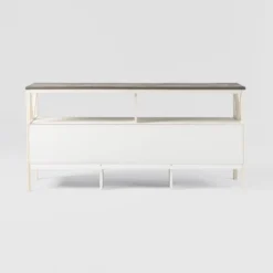 Farmhouse 3 Drawer Wood TV Stand For TVs Up To 65" - Saracina Home 33 Farmhouse 3 Drawer Wood TV Stand For TVs Up To 65" - Saracina Home -HOMES: Inside + Out Store GUEST 28f76feb 3b1e 4490 93aa fbbe5dcd3f6f