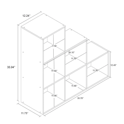 11" 3-2-1 Cube Organizer Shelf - Room Essentials 7 11" 3-2-1 Cube Organizer Shelf - Room Essentials - Image 5
