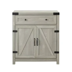 Clarabelle Rustic Farmhouse Barn Door Accent Cabinet - Saracina Home -HOMES: Inside + Out Store GUEST 2ac8529d d256 4c72 a650 90512fa4f111