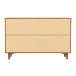 Mid-Century Modern Groove Wood 6 Drawer Dresser - Saracina Home -HOMES: Inside + Out Store GUEST 2d7f1595 bb06 4f69 bbcf f8f3efce41a8