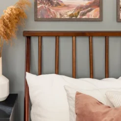 Boho Solid Wood Spindle Platform Bed - Saracina Home 27 Boho Solid Wood Spindle Platform Bed - Saracina Home -HOMES: Inside + Out Store GUEST 2e030a6f 4f27 4e38 93bf c028f836cd37