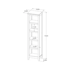 72" Carson Narrow Bookcase - Threshold -HOMES: Inside + Out Store GUEST 2f5b1add e3dc 46cd a227 07b43a380bc4