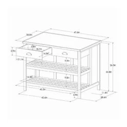 Wood Kitchen Island Table With Storage Black/Natural - Hearth & Hand™ With Magnolia 17 Wood Kitchen Island Table With Storage Black/Natural - Hearth & Hand™ With Magnolia -HOMES: Inside + Out Store GUEST 2fa25cb1 7714 4f9d 981c 1da4f9561601