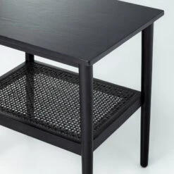 Wood & Cane Square Accent Side Table - Hearth & Hand™ With Magnolia -HOMES: Inside + Out Store GUEST 2fec86c2 46f8 4bc8 b6c1 4905ec94127a