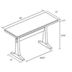 Pedestal Wood Console Table - Natural - Hearth & Hand™ With Magnolia -HOMES: Inside + Out Store GUEST 31a54363 58b5 41eb a744 699d14d31368