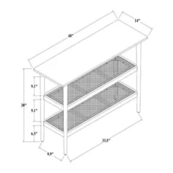 Wood & Cane Console Table - Hearth & Hand™ With Magnolia -HOMES: Inside + Out Store GUEST 3227c679 bb9c 4409 85d4 8475b7a72706