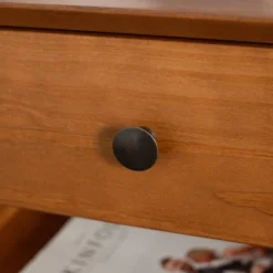 Greenberg 1 Drawer Mid-Century Modern Solid Wood Nightstand - Saracina Home -HOMES: Inside + Out Store GUEST 32d65046 0b5a 4b0e 8442 377c764fbe19