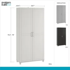 Welby 36" Utility Storage Cabinet - Room & Joy 22 Welby 36" Utility Storage Cabinet - Room & Joy -HOMES: Inside + Out Store GUEST 333a5c90 ad1e 477d 8933 ef9a68012216