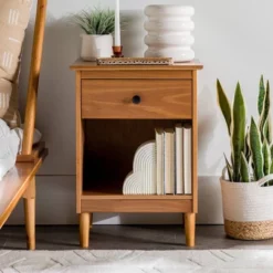 Stiva Classic Mid-Century Modern 1 Drawer Nightstand - Saracina Home 27 Stiva Classic Mid-Century Modern 1 Drawer Nightstand - Saracina Home -HOMES: Inside + Out Store GUEST 33c12aa3 b173 42fe b6c7 72dbb0a37814