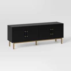60" Ellery Luxe Media Stand - Threshold™ 12 60" Ellery Luxe Media Stand - Threshold™ -HOMES: Inside + Out Store GUEST 33e9fda9 9564 49a7 9836 d60d4fdd77ae