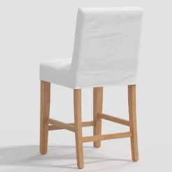 Nazanin Slipcover Counter Height Barstool Twill White - Threshold™ -HOMES: Inside + Out Store GUEST 39492191 5298 4370 b788 c7150e0059c3