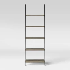 72" Loring 5 Shelf Leaning Bookshelf - Threshold™ 18 72" Loring 5 Shelf Leaning Bookshelf - Threshold™ -HOMES: Inside + Out Store GUEST 3b2af214 2cb4 4112 aa0d 454af67e18fa