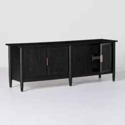 Wood & Cane Media Console - Hearth & Hand™ With Magnolia -HOMES: Inside + Out Store GUEST 3cbcc547 7221 47ac ac48 e7f371331a9d