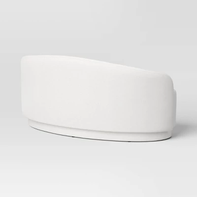 Lupine Curved Loveseat Cream Boucle - Threshold™ 5 Lupine Curved Loveseat Cream Boucle - Threshold™ - Image 3