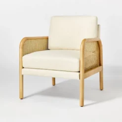 Cane Accent Chair Cream - Threshold™ Designed With Studio McGee -HOMES: Inside + Out Store GUEST 425dab13 ab47 4f03 adfa 872e0793bca3