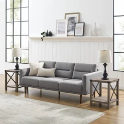 Set Of 2 Sophie Rustic Farmhouse X Frame Side Tables - Saracina Home -HOMES: Inside + Out Store GUEST 43e98224 dc95 406b 9b2a 49942d8153d0