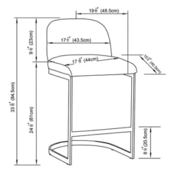 2pk Jules Cantilever Armless Upholstered Counter Height Barstool - Threshold™ 11 2pk Jules Cantilever Armless Upholstered Counter Height Barstool - Threshold™ -HOMES: Inside + Out Store GUEST 43f66d3d bc63 4c4e a252 83898804be78
