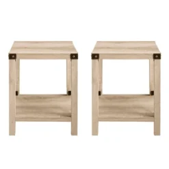 Set Of 2 Sophie Rustic Farmhouse X Frame Side Tables - Saracina Home -HOMES: Inside + Out Store GUEST 44f79b6e 19f0 4b8d a95b e597d82b26b9