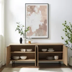 Modern 4 Door Reeded Sideboard - Saracina Home 15 Modern 4 Door Reeded Sideboard - Saracina Home -HOMES: Inside + Out Store GUEST 450d82fd 3073 46cc b58d e8be232d61c5