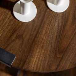 Wrightson Urban Industrial Faux Wrap Leg Round Side Table - Saracina Home -HOMES: Inside + Out Store GUEST 456673d7 f467 4828 bd8a ae55f8658639