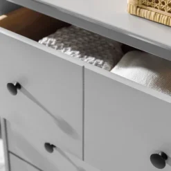 Stiva Classic Mid-Century Modern Horizontal 6 Drawer Dresser - Saracina Home -HOMES: Inside + Out Store GUEST 46803b4c e968 4605 bdde 601ebd27d0e0